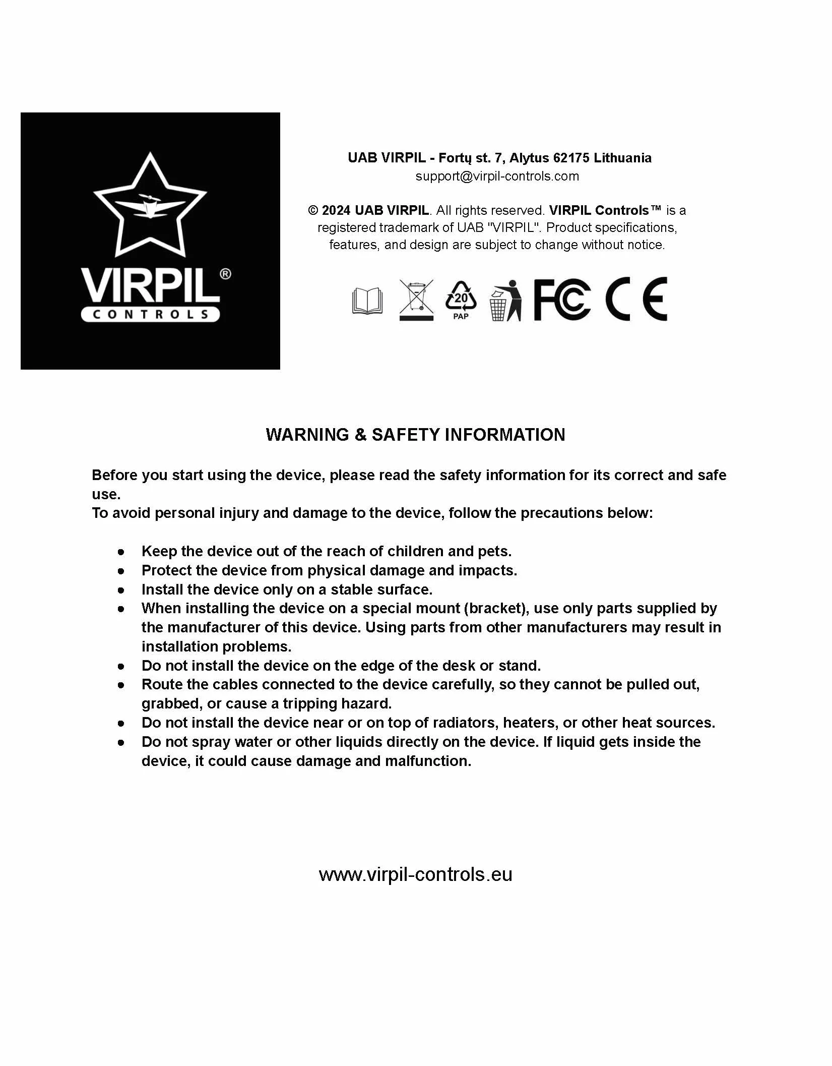 VIRPIL Controls R1-FALCON Pedały Kierunkowe - Zestaw Ulepszający z Amortyzatorem