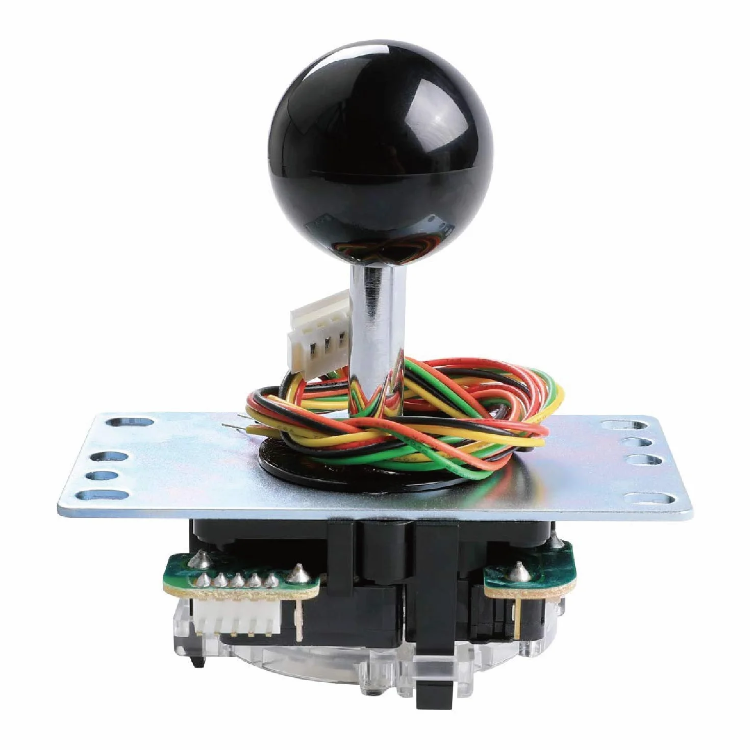 SANWA JLF-TP-8YT oryginalny joystick czarny - do gry Arcade Jamma 4 i 8-drożna regulacja, kompatybilny z joystick turniejowy Catz Mad SF4 (czarna góra kulowa) S@NWA