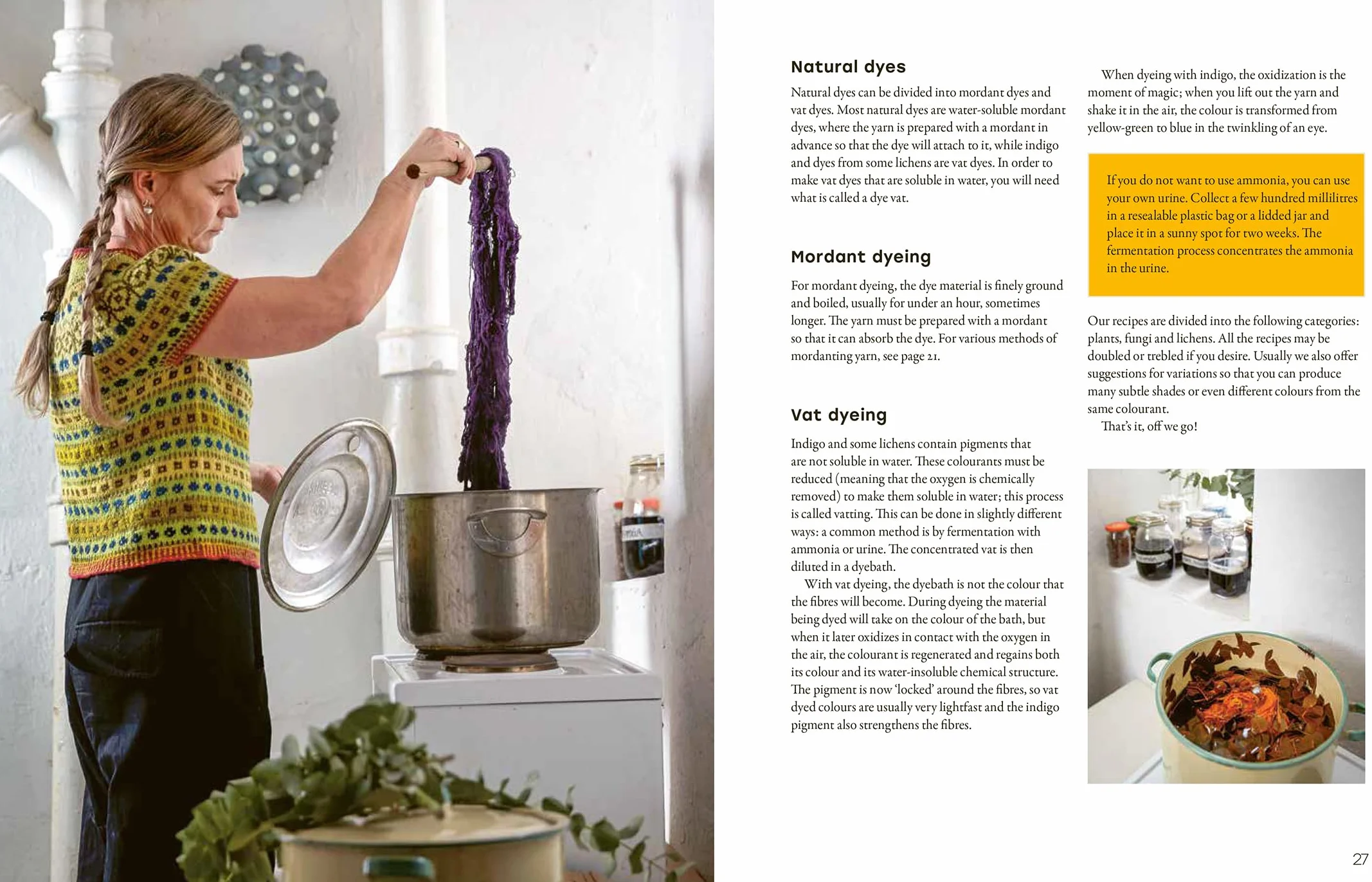 Natural Yarn Dyes: 25 Vibrant and Sustainable Recipes