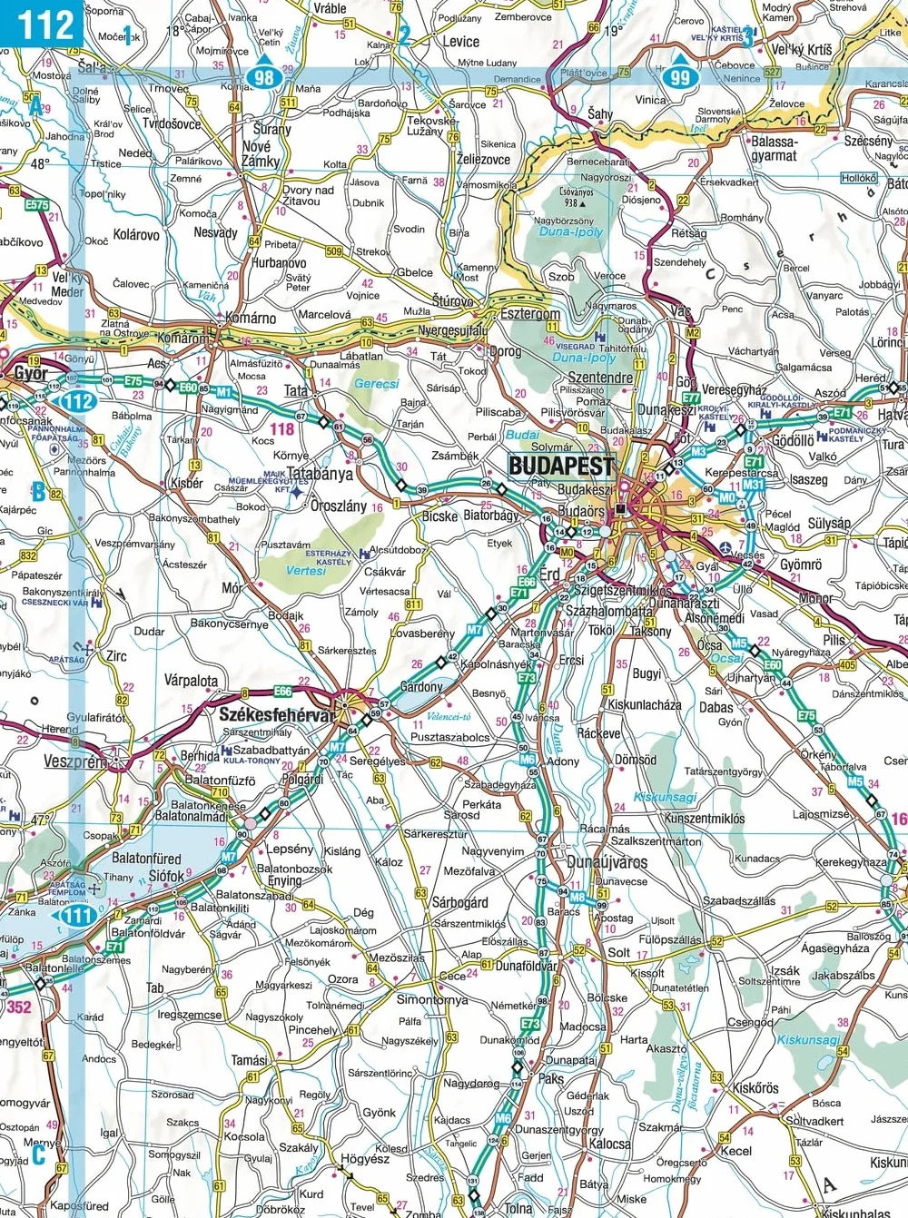 2025 Philip's Easy to Read Multiscale Road Atlas Europe: (A4 Spiral binding)