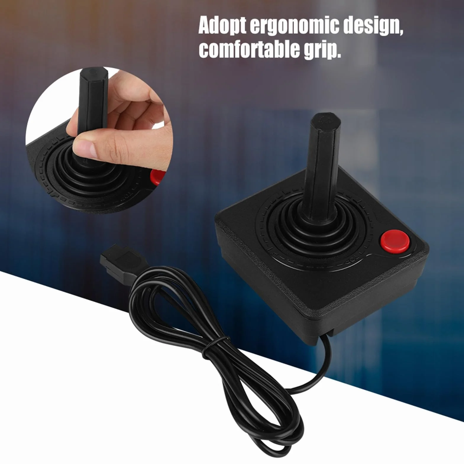 Analogowy kontroler joysticka Retro Classic 3D 9-pinowy do 2600/7800