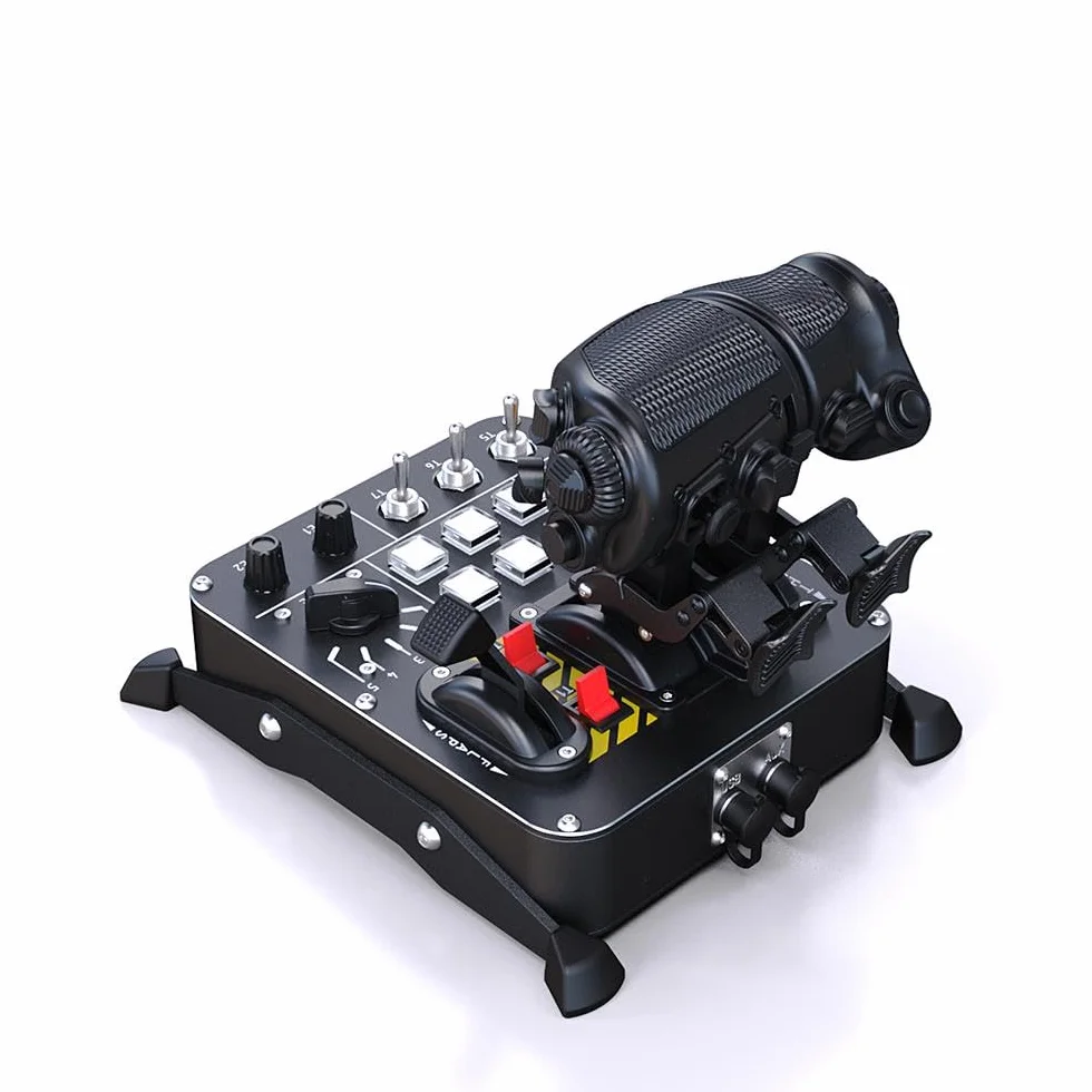 VIRPIL Controls - MongoosT-50CM3 Throttle (Dual-Engine Throttle Quadrant with Adjustable Detents, Authentic and Versatile Flight Simulator Control System, PC Gaming)