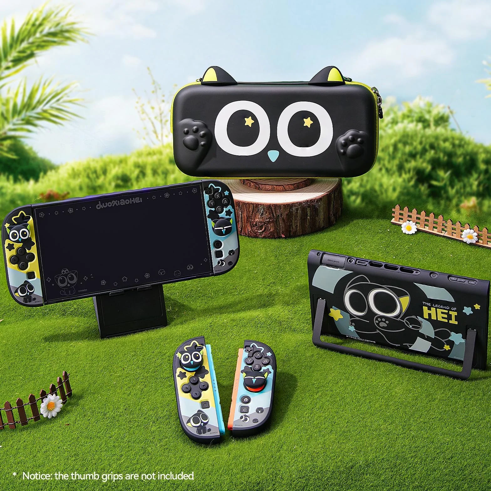 GeekShare Etui ochronne kompatybilne z Switch 2, twarda, wąska, dokująca obudowa PC kompatybilna z konsolą do gier Switch 2025 i kontrolerami joysticka - seria HEI