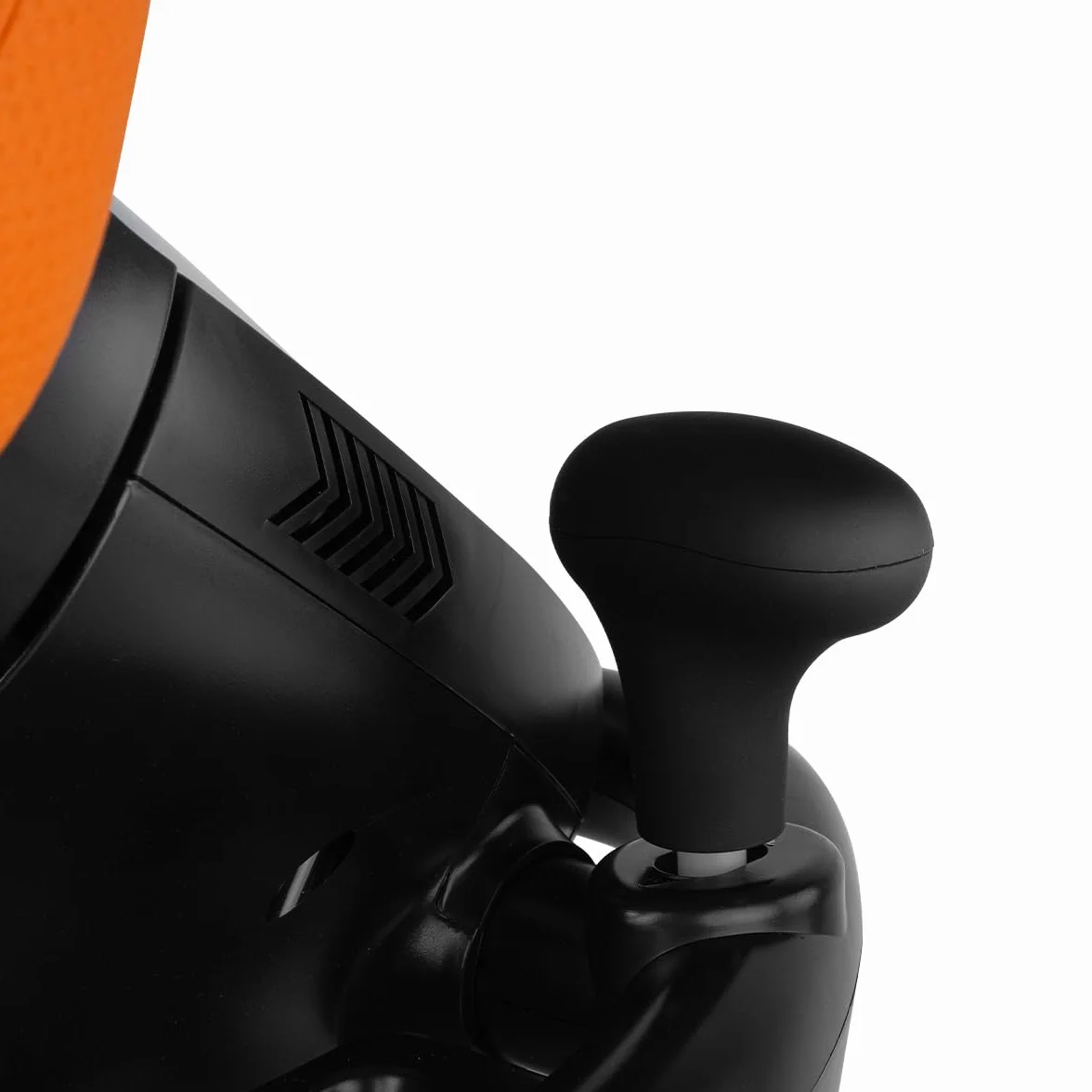 KROM K-DRIVER- Wieloplatformowy zestaw kierownicy i pedałów, dźwignia zmiany biegów i łopatki na kierownicy, efekt wibracji, kompatybilny PC, PS3, PS4 i XBOX, czarno-pomarańczowy