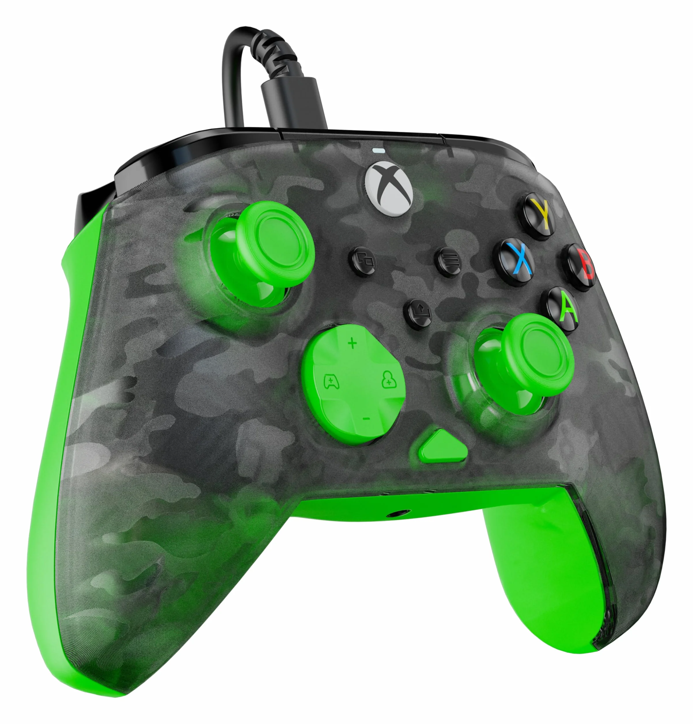 Turtle Beach Rematch Core Ghost Black Camo/Green Wired Gaming Controller – Licencjonowany dla Xbox Series X i S, Xbox One i Windows PC